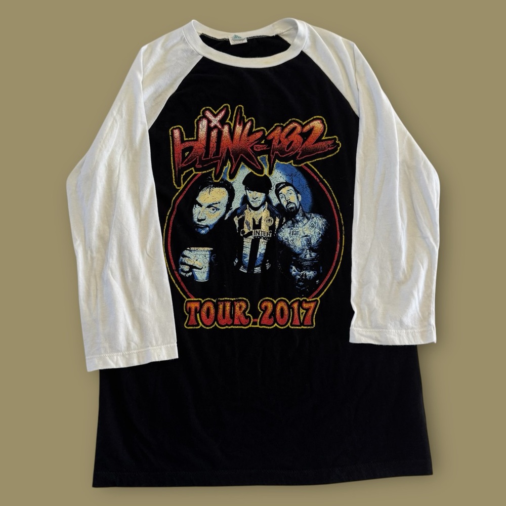 Blink 182 Raglan Concert Tee